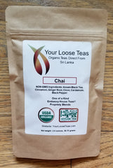 Chai Organic Tea Freshly Sealed, Reusuable Pouch