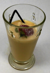 Organic Lemongrass Tea - Cold, With Strawberries and Vanilla Stick
