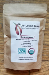 Organic Lemongrass Tea - Freshly Sealed Reusuable Pouch