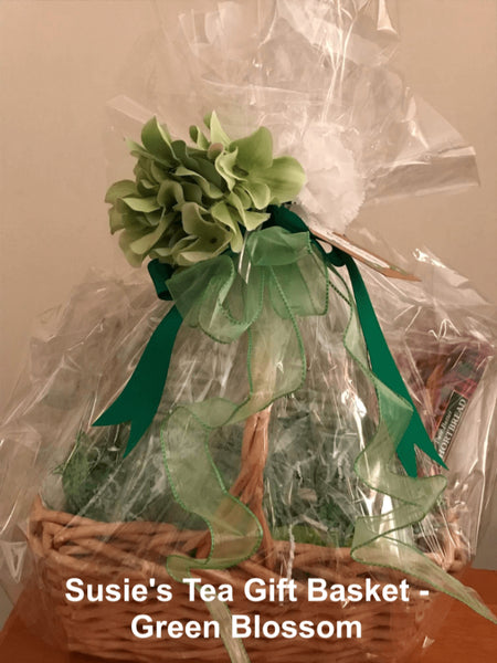 Tea Gift Basket by Susie - Green Blossom