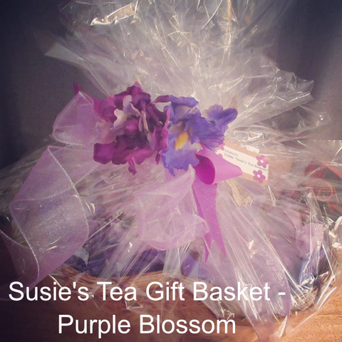 Tea Gift Basket by Susie - Purple Blossom