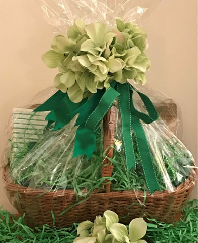 Tea Gift Basket by Susie - Green Blossom