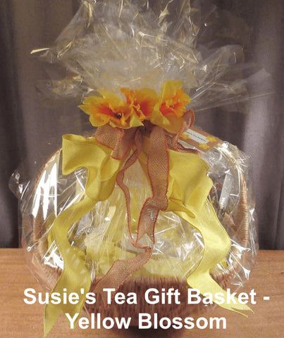 Tea Gift Basket by Susie - Yellow Blossom 